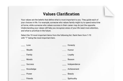 Values Clarification