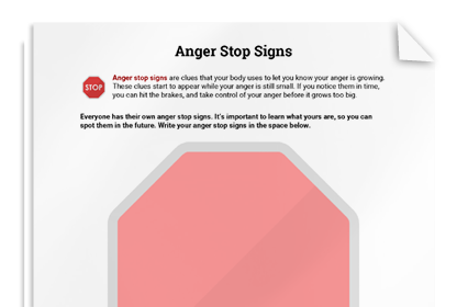 Anger Stop Signs