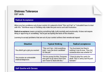 Distress Tolerance
