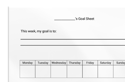 Goal Sheet
