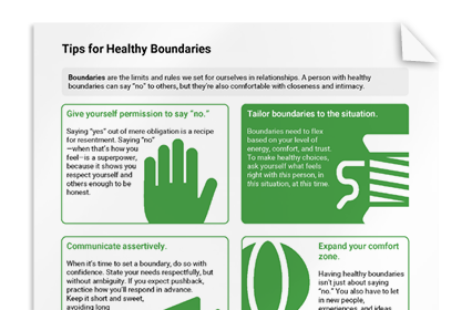 Healthy Boundaries Tips