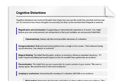 Cognitive Distortions