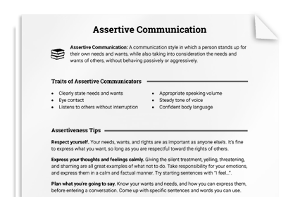 Assertive Communication