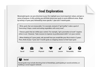 Goal Exploration