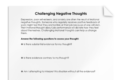 Challenging Negative Thoughts